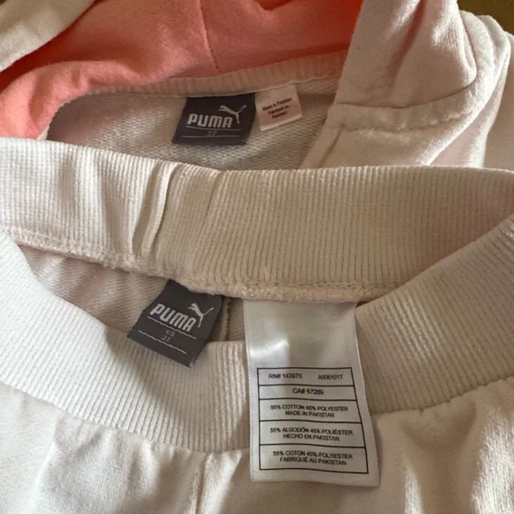 PUMA Soft White and Coral Hoodies size 3 - Picture 11 of 11